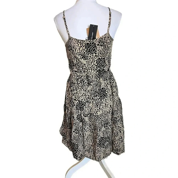 Vero Moda Animal Print Glory Singlet Tiered Dress in Travertine Size S - Picture 5 of 14